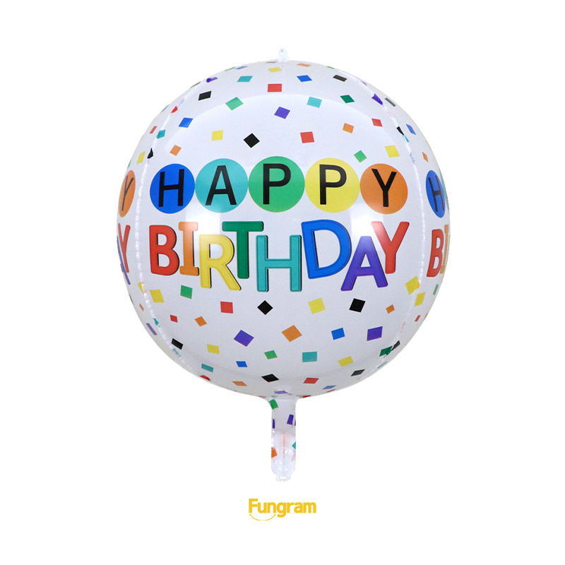 Happy birthday foil balloons factory