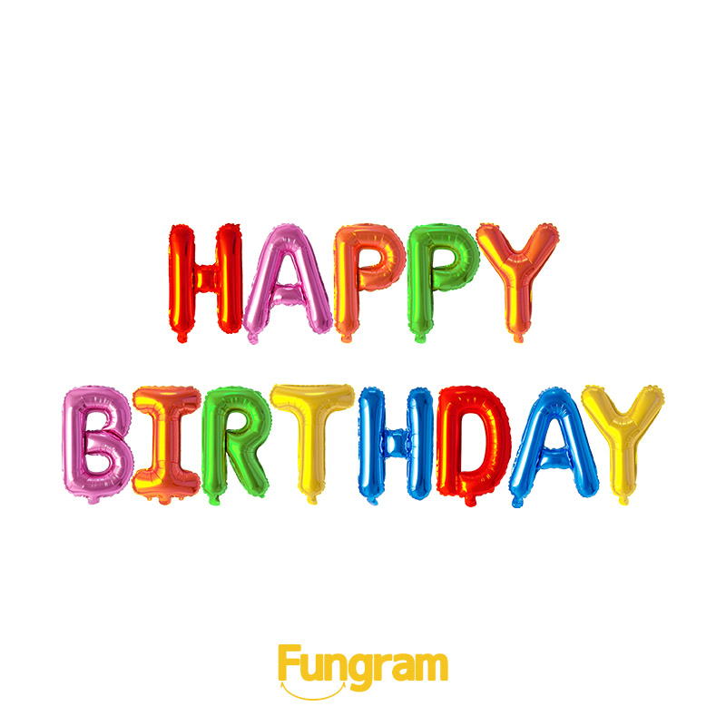 Happy Birthday Letter Foil ballons Manufacturers