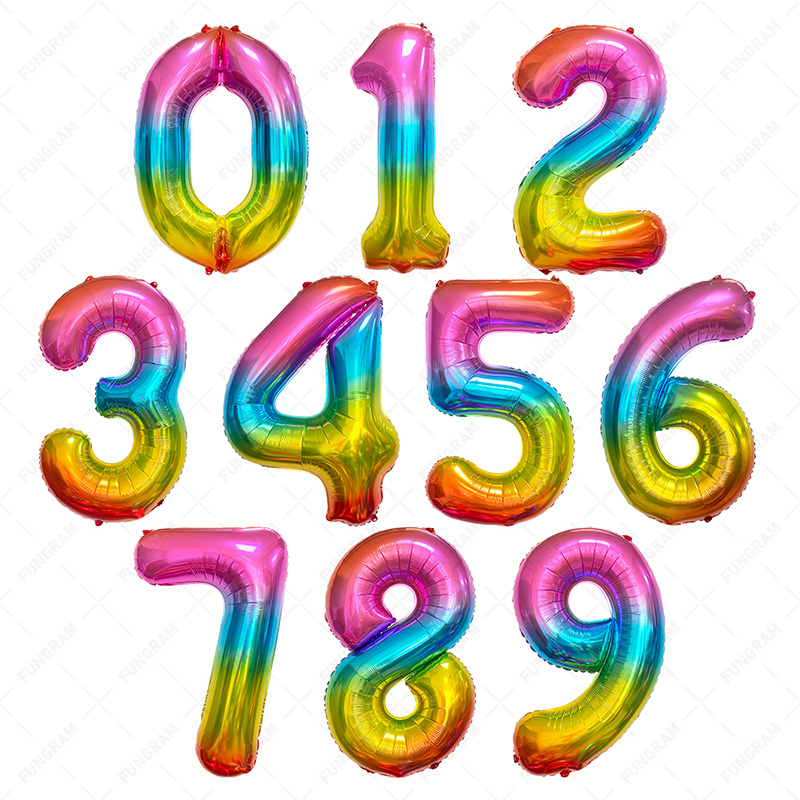 Number balloons